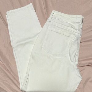 Hollister Ultra-High Rise White Mom Jeans